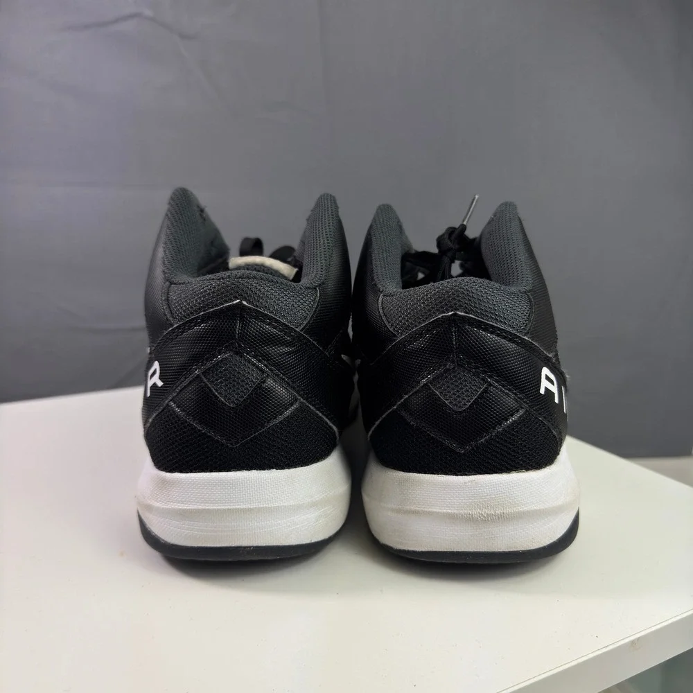 Nike Air Overplay IX Basketball Shoes Mens 10 Black White 832218-001 Mid Top